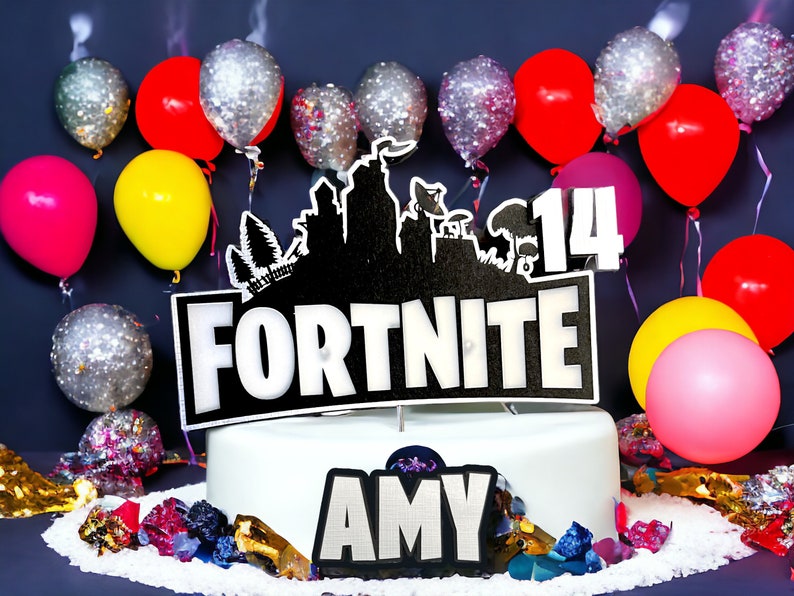 3D Cake Topper / Geburtstagsparty / Tortentopper Mit Licht / Game Topper Bild 2