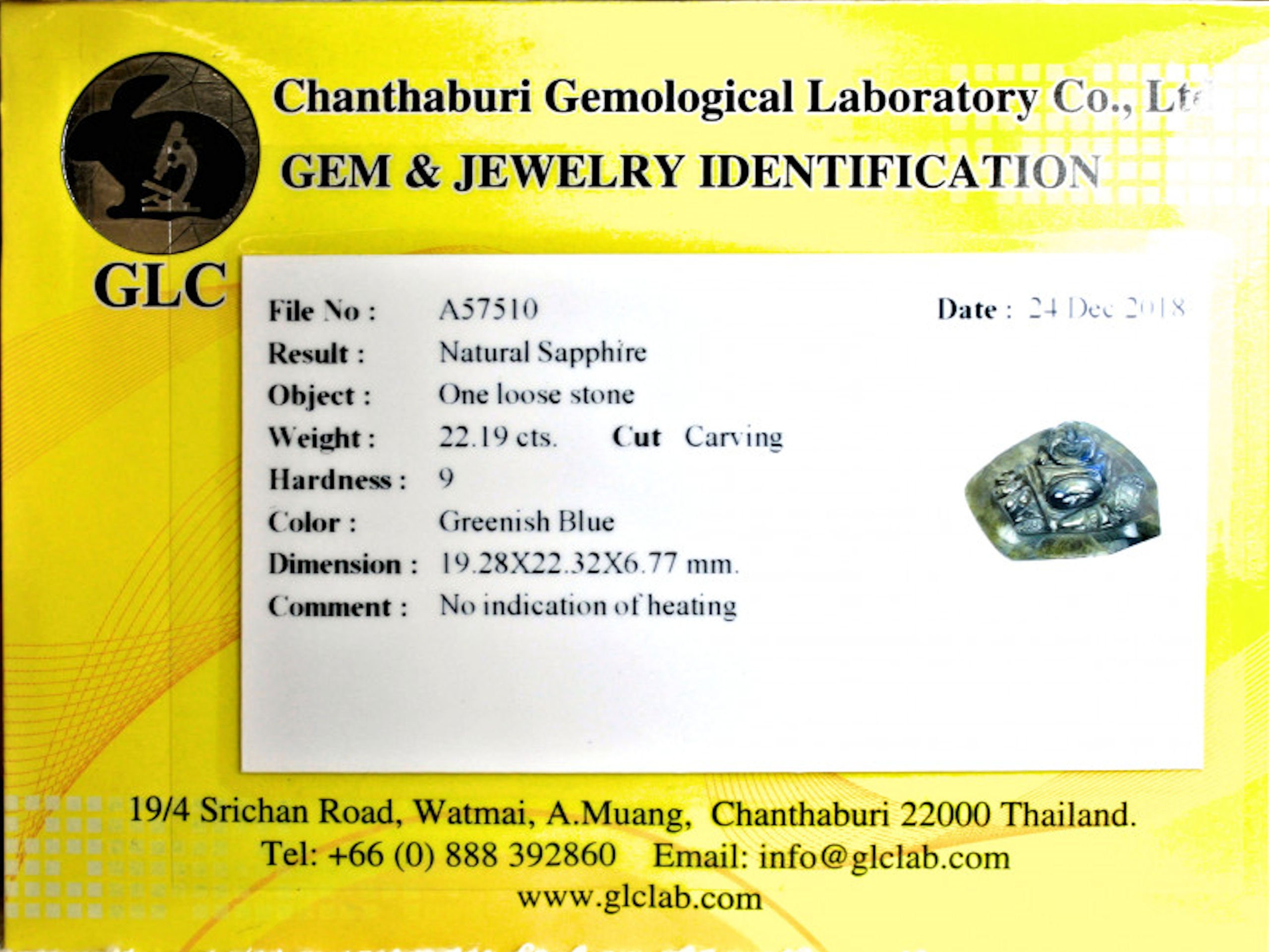 ベトナム天然サファイア　彫刻 最高品質天然コランダム ブルー・サファイア ラウンドミックスカット