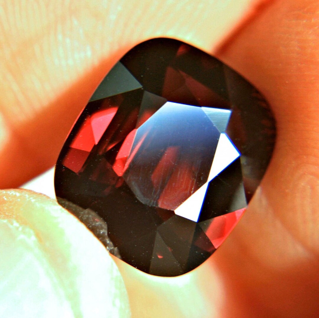 CERTIFIED - 9.64 Ct. Natural Almandite Garnet 14x12mm Loose Gem - Etsy