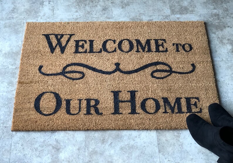 Personalised Coir Doormat Etsy UK