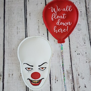 Scary Clown Face Wreath Add-ons
