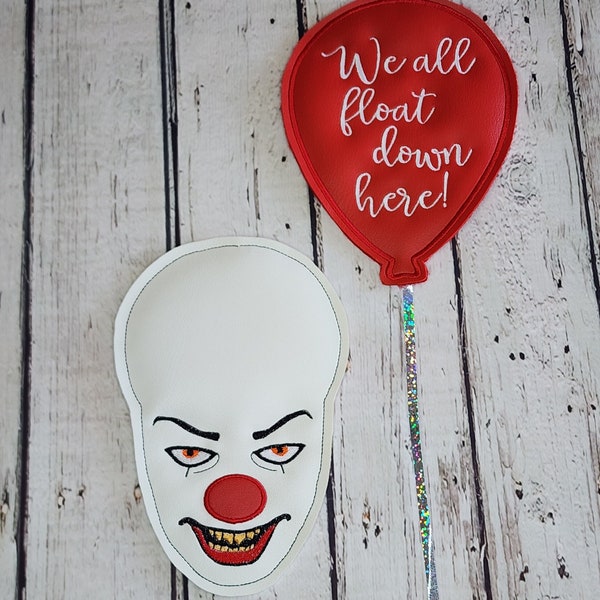 Scary Clown Face Wreath Add-ons