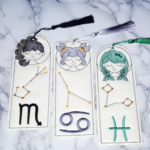 Bookmark - Zodiac Sign - Water Signs - Cancer Pisces Scorpio