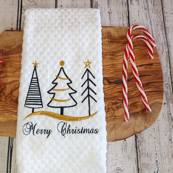 White christmas towels hotsell