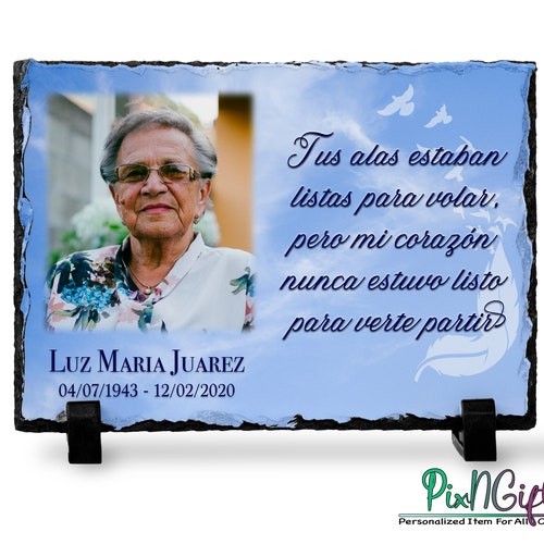 Spanish Memorial Gift Plaque Loss Gift Sympathy Keepsakes Etsy Australia