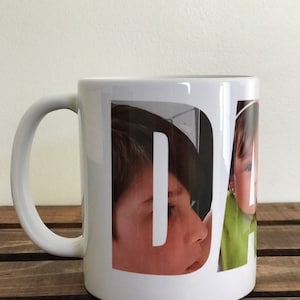 Mug papa, Collage photo papa, Cadeau personnalisé pour la fête des pères, Cadeau pour papa, Cadeau personnalisé pour papa, Cadeau mug photo, Collage pour la fête des pères