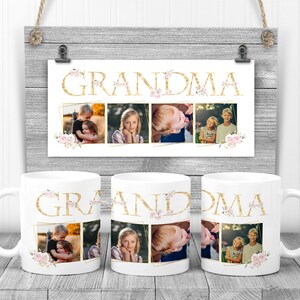 GRANDMA Personalized Mug, Photo Mug for Grandma, Christmas gift for grandma, Personalize picture coffee mug, Christmas gift idea