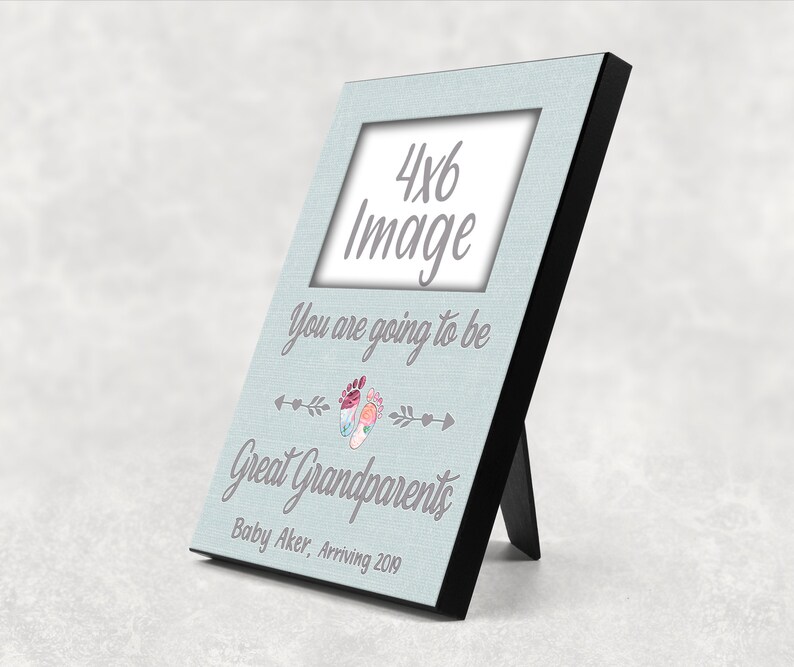 Download 10x8 Wall Hanging 4x6 frame Personalized Pregnancy Reveal ...