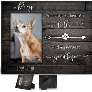 Pet loss gift, Pet frame memorial, Personalized Pet Memorial Frame, Gift for loss of pet, Dog memorial frame