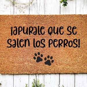 Dog owner doormat, Funny entrance doormat, Coir coconut husk doormat, Funny housewarming gift, Gifts for mom, Original gift, Hispanic house