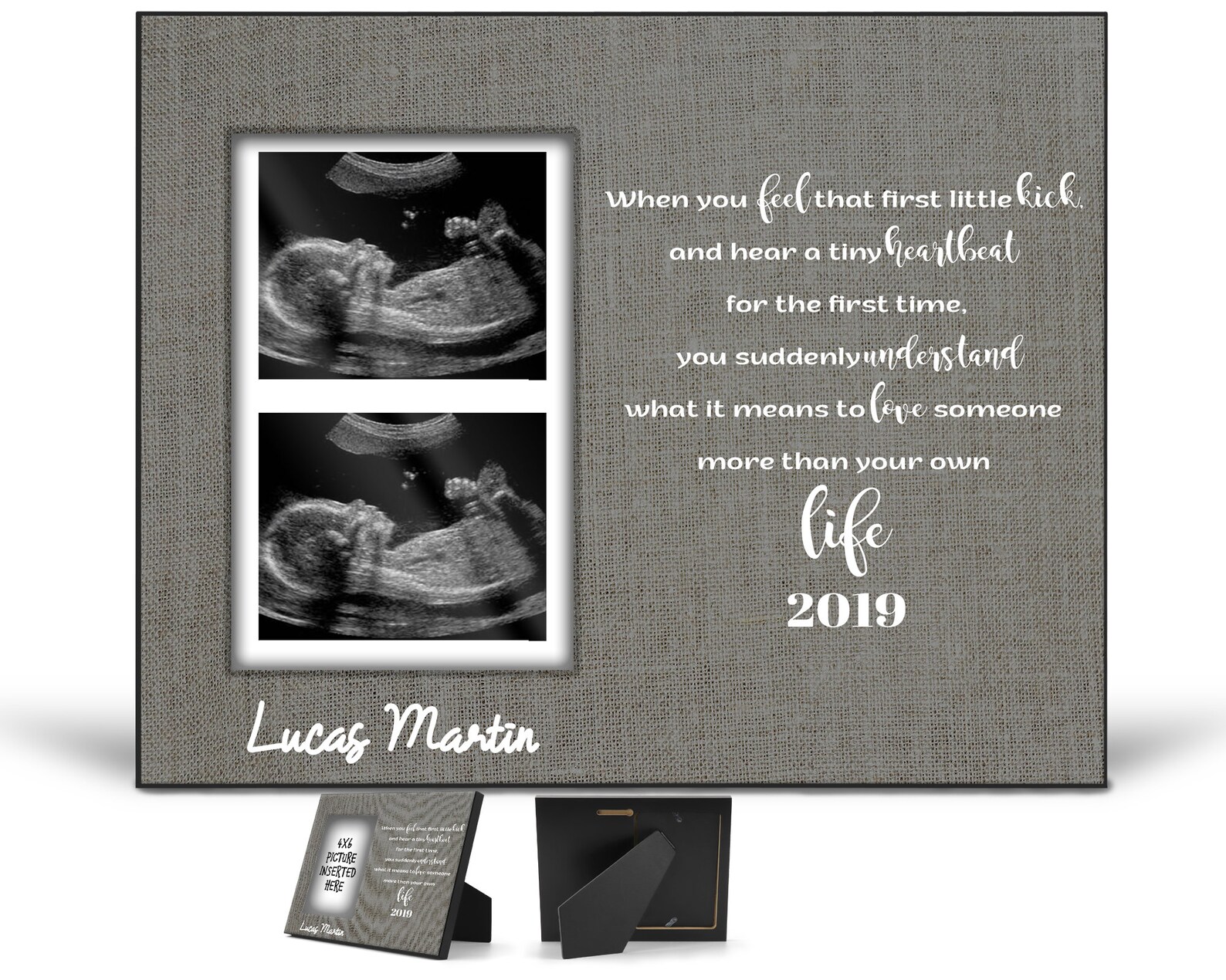 Personalized Ultrasound Picture Frame With Opening 4x6 Picture Etsy