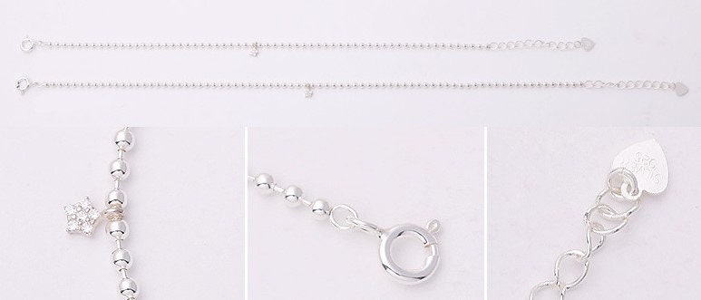 ブレスレット Star Ball Chain Bracelet #5931 ☆早期完売☆Numbering☆Star Ball Chain Bracelet #5931大人気