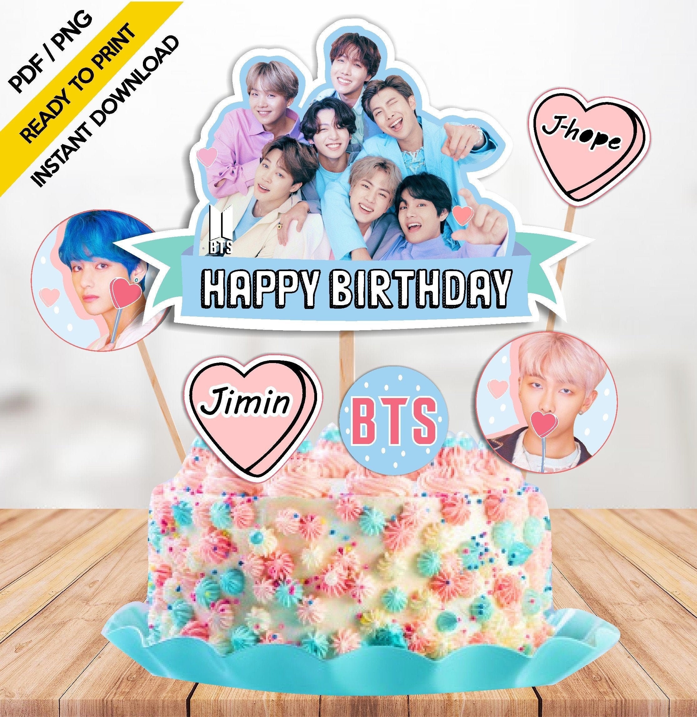 BTS Birthday Cake | Bts cake, Bts birthdays, Novelty birthday cakes
