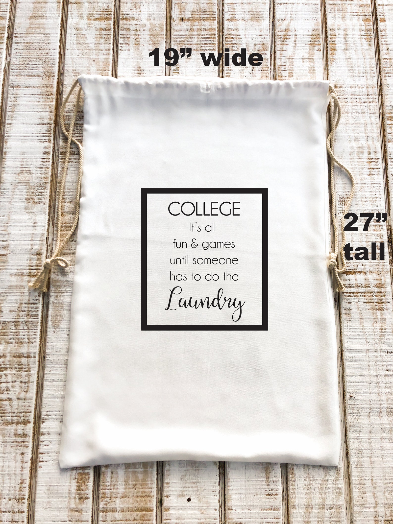 Laundry Bag College Laundry Bag Funny Laundry Bag Etsy
