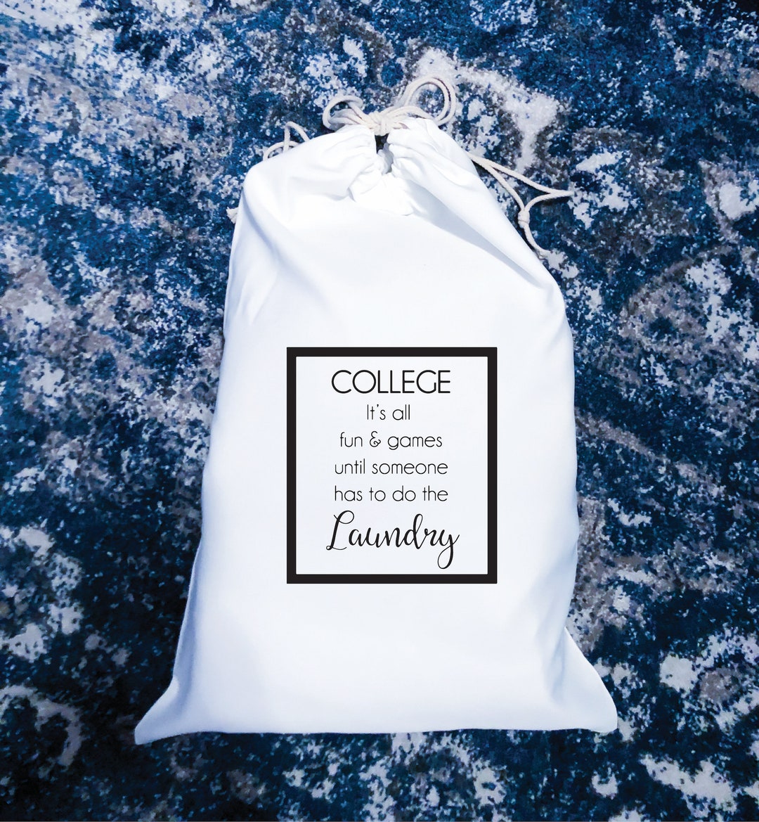Laundry Bag College Laundry Bag Funny Laundry Bag Etsy