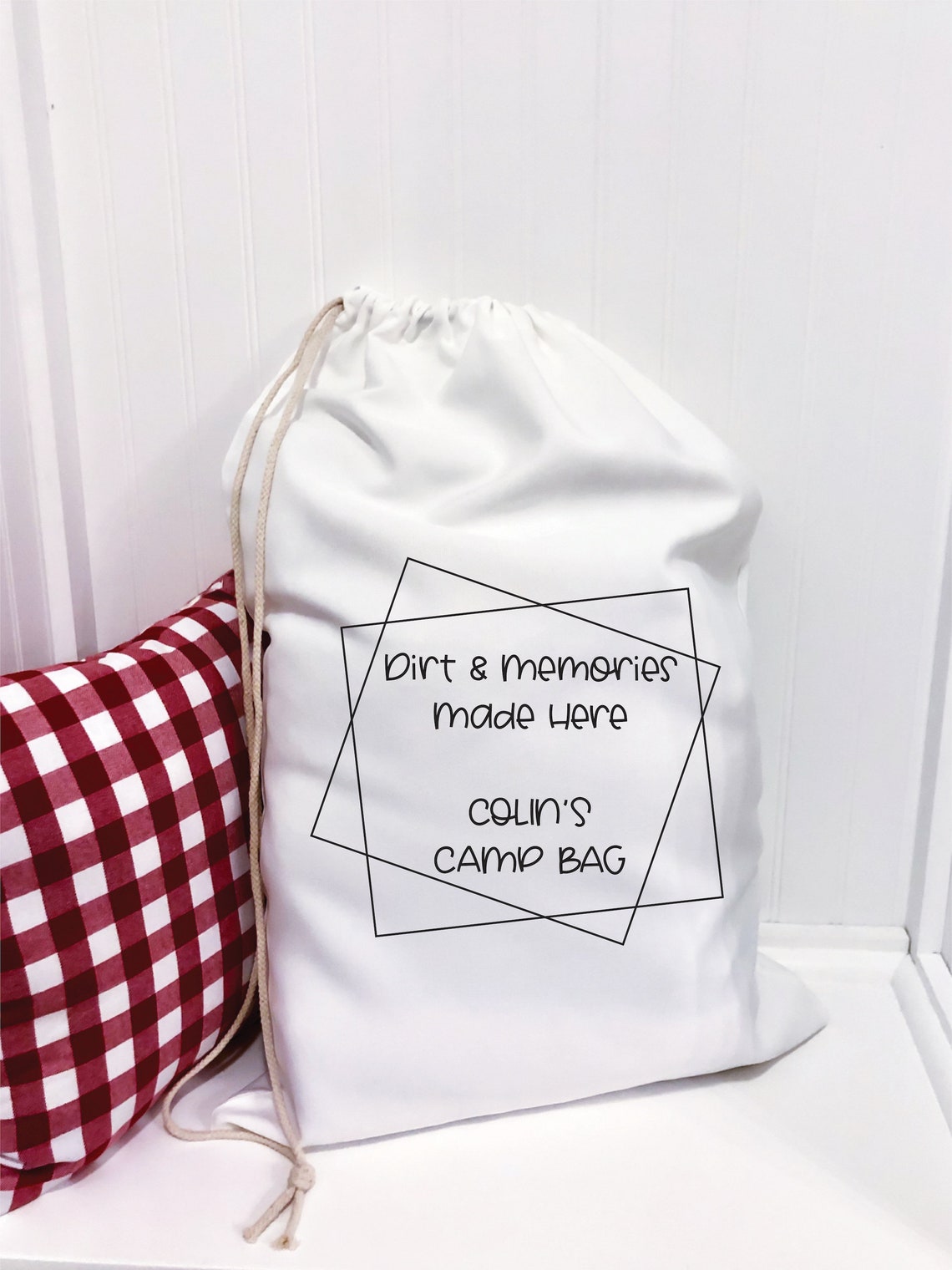 Kids Drawstring Bag Large Laundry Bag Personalized Laundry Etsy