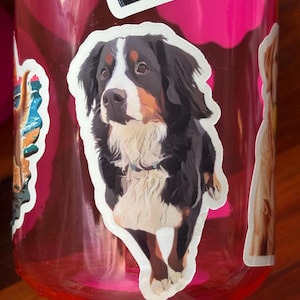 Custom Pet Sticker, Die Cut Vinyl Waterproof, Personalized Gift, Custom Dog Sticker, Custom Cat Sticker, Water Bottle Sticker, Pet Decal