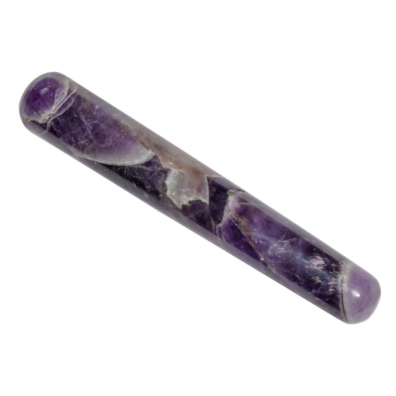 Sodalite Gemstone Round Shape Wand Reiki Healing Energy Generator Home Decor