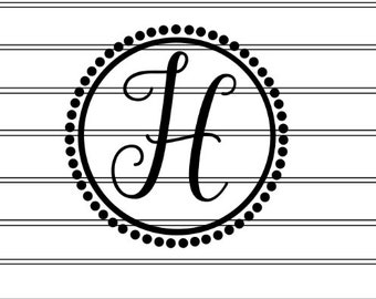 Download Monogram h svg | Etsy