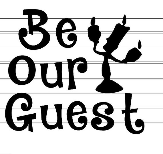 Disney be our guest beauty and the beast Lumierre png svg cricut from ...