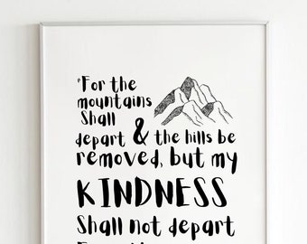 Per le montagne / Download digitale / Arte murale LDS / Citazioni ispiratrici