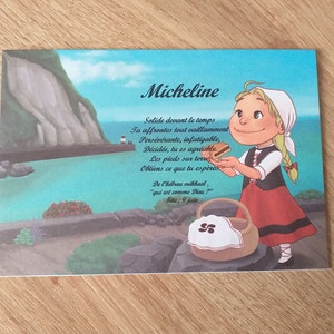 carte prénom Basque fille mer
