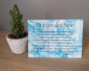 carte anniversaire 60 ans