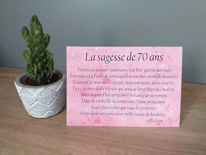 carte anniversaire 100 ans 70 ans
