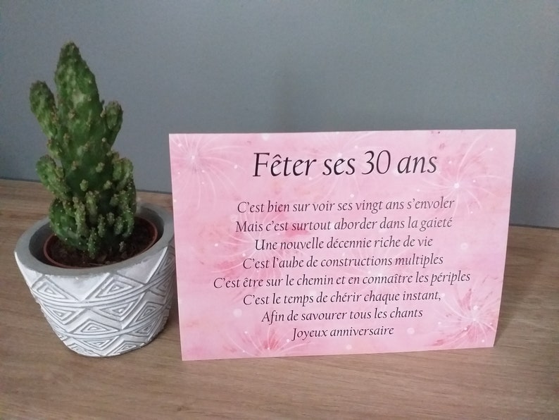 carte anniversaire 100 ans 30 ans