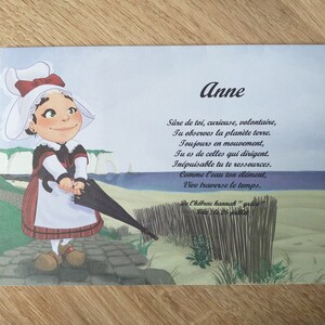 carte postale prénom Normand fille
