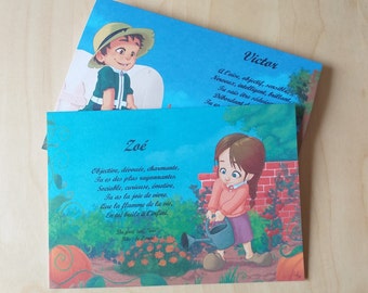 cartão de nome do jardineiro
