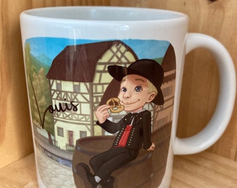 Caneca com nome alsaciano para presente personalizado