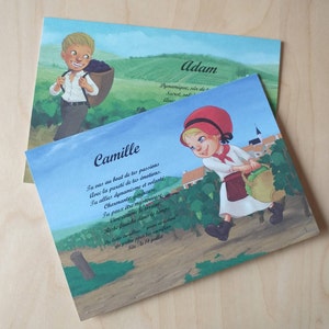 Carte postale prénom vigneron