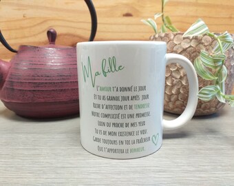Caneca personalizada para presente Minha filha, Natal, aniversário...