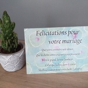carte baptême félicitation mariage