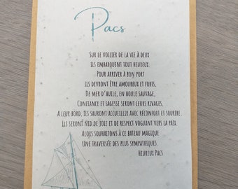 Pacs card seeded paper