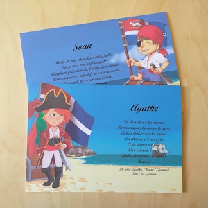 Postkarte Vorname Pirat