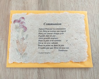 carte communion