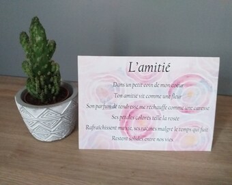 poem card Friendship