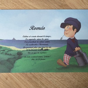 carte postale prénom Normand garçon