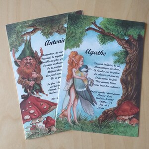 postcard first name Elf and Korrigan