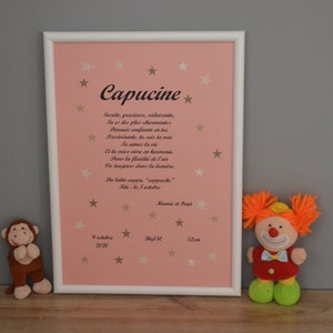 Personalized birth poster