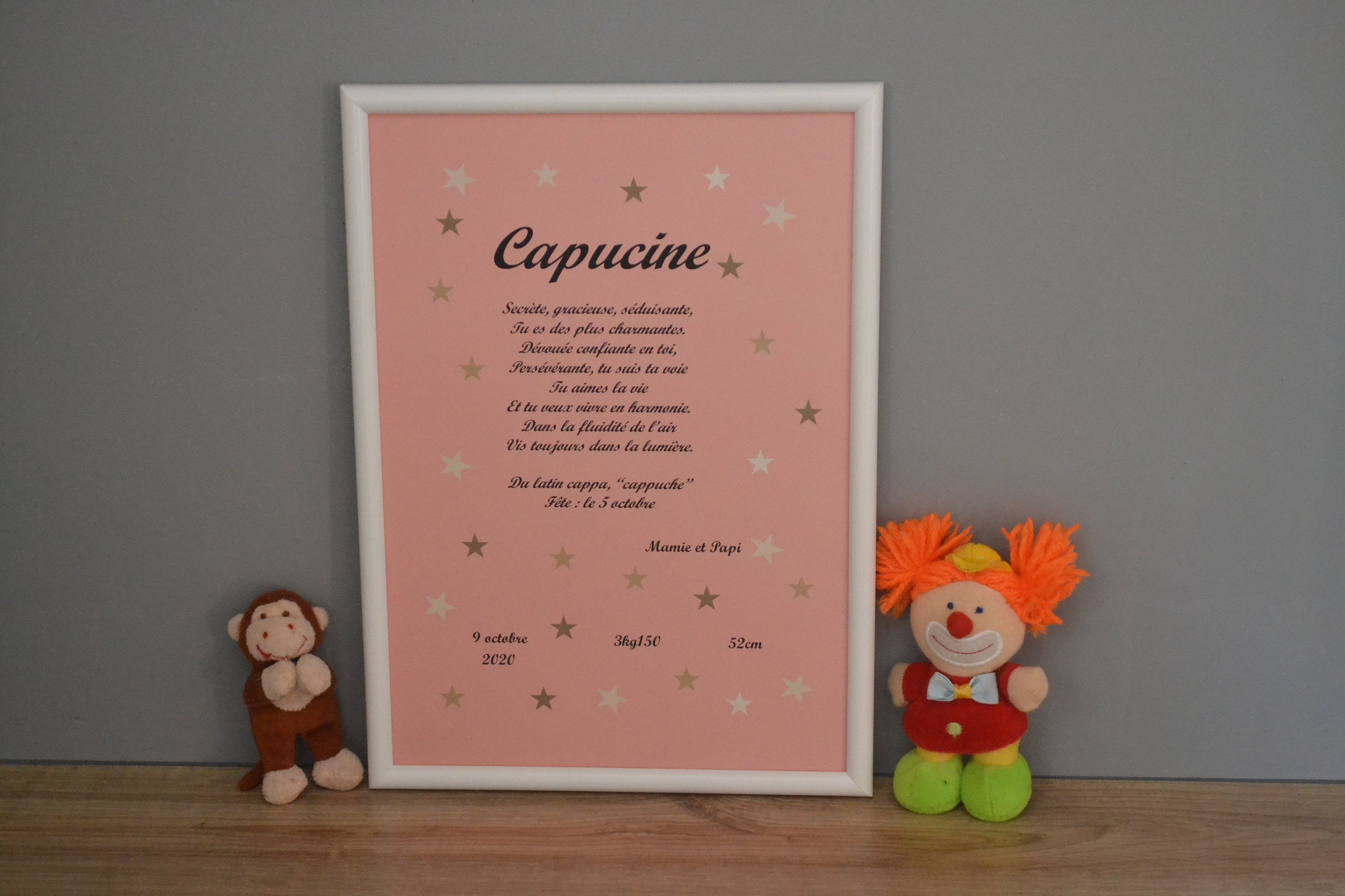 Affiche Naissance Personnalisée