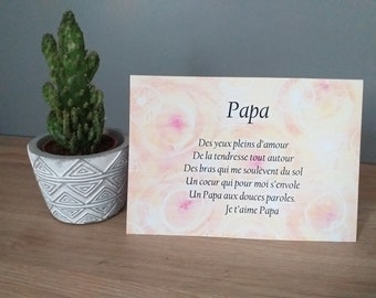 Dad poem card