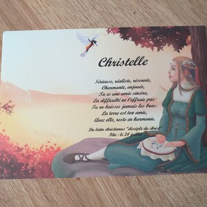 carte prénom chevalier ou princesse image 2