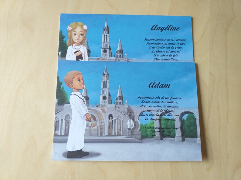 carte prénom Lourdes image 1