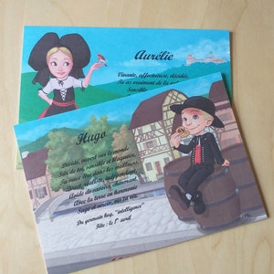 Alsatian first name postcard