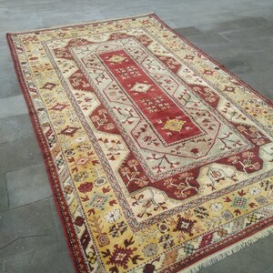 Large Turkish Oversize Rug Bohemian Unique Oushak Carpet 332 x 204 cm = 10.8 x 6.6 ft Oriental Area Rug Large Wool Rug FREE SHIPPING