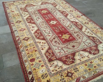 Large Turkish Oversize Rug Bohemian Unique Oushak Carpet 332 x 204 cm = 10.8 x 6.6 ft Oriental Area Rug Large Wool Rug FREE SHIPPING