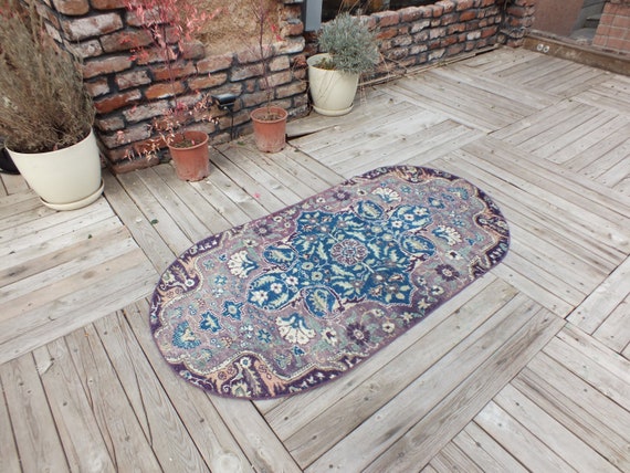 Ovaler Teppich Turkischer Teppich Vintage Teppich Home Etsy